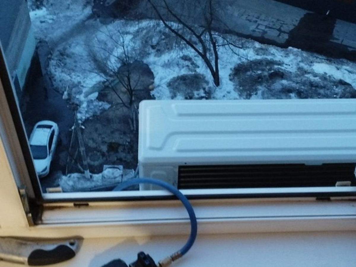 Работа на объекте по установке кондиционеров